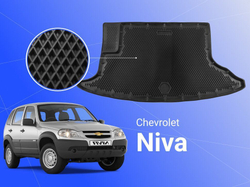 Коврик в багажник EVA 3D для Chevrolet Niva/Lada Niva Travel Delform EVB-0813-B