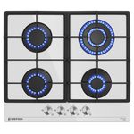 Газовая варочная панель Meferi MGH604WH GLASS POWER фото 