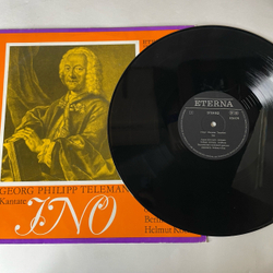 Винтажная виниловая пластинка LP Georg Philipp Telemann Телеманн, Adele Stolte, Kammerorchester Berlin, Helmut Koch, Ino (Kantate) (ГДР 1971)