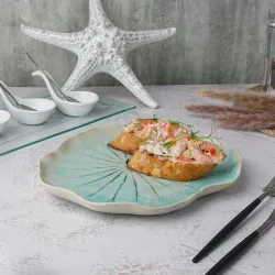 Блюдо для подачи 23,5*21,5 см h2,5 см Sea Blue Frutti di Mare P.L. [1]