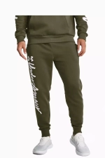 Штаны Under Armour Rival Fleece Graphic - зеленый