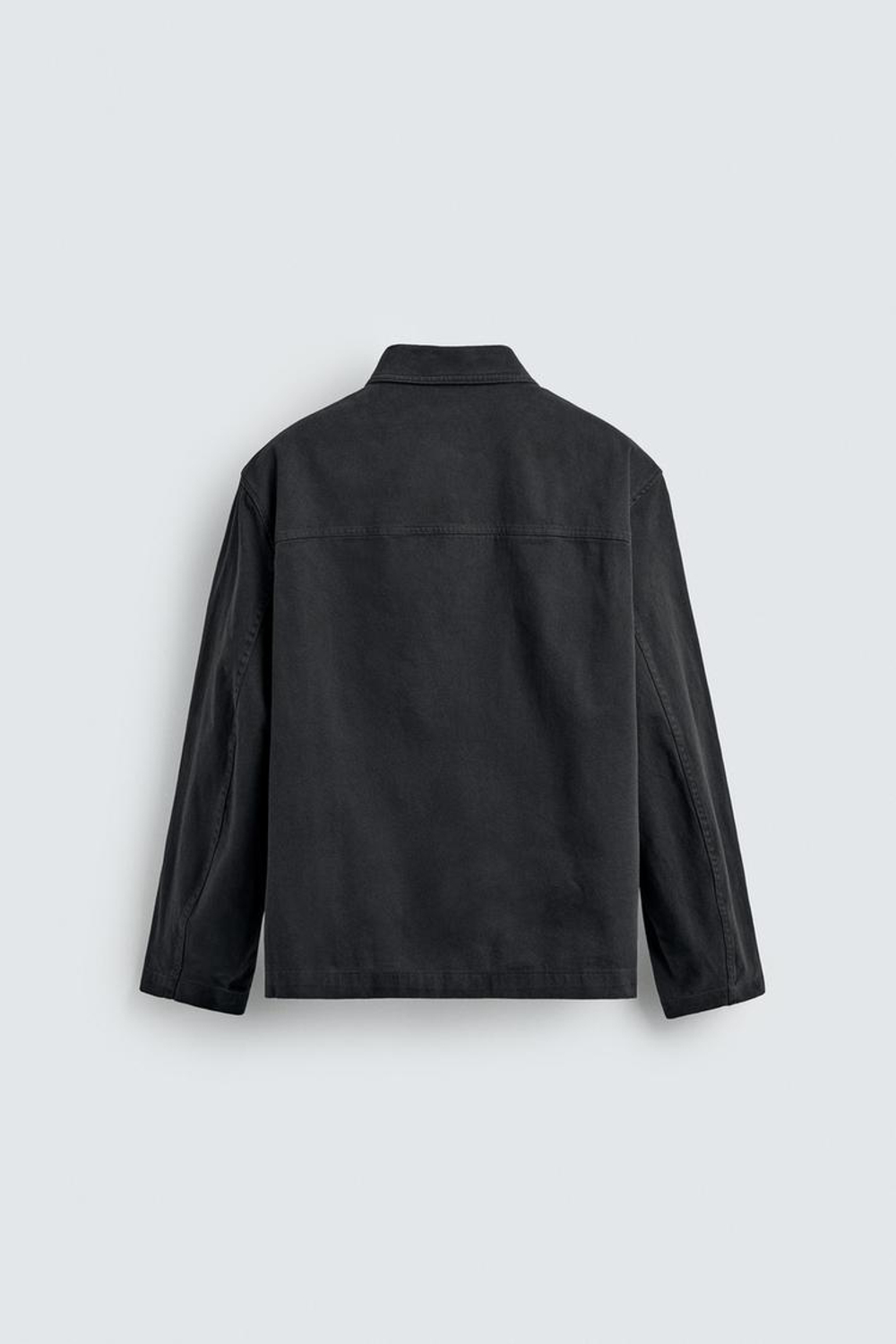 ZARA ЛЕГКАЯ КУРТКА ИЗ ТВИЛА, АНТРАЦИТОВО-СЕРЫЙ