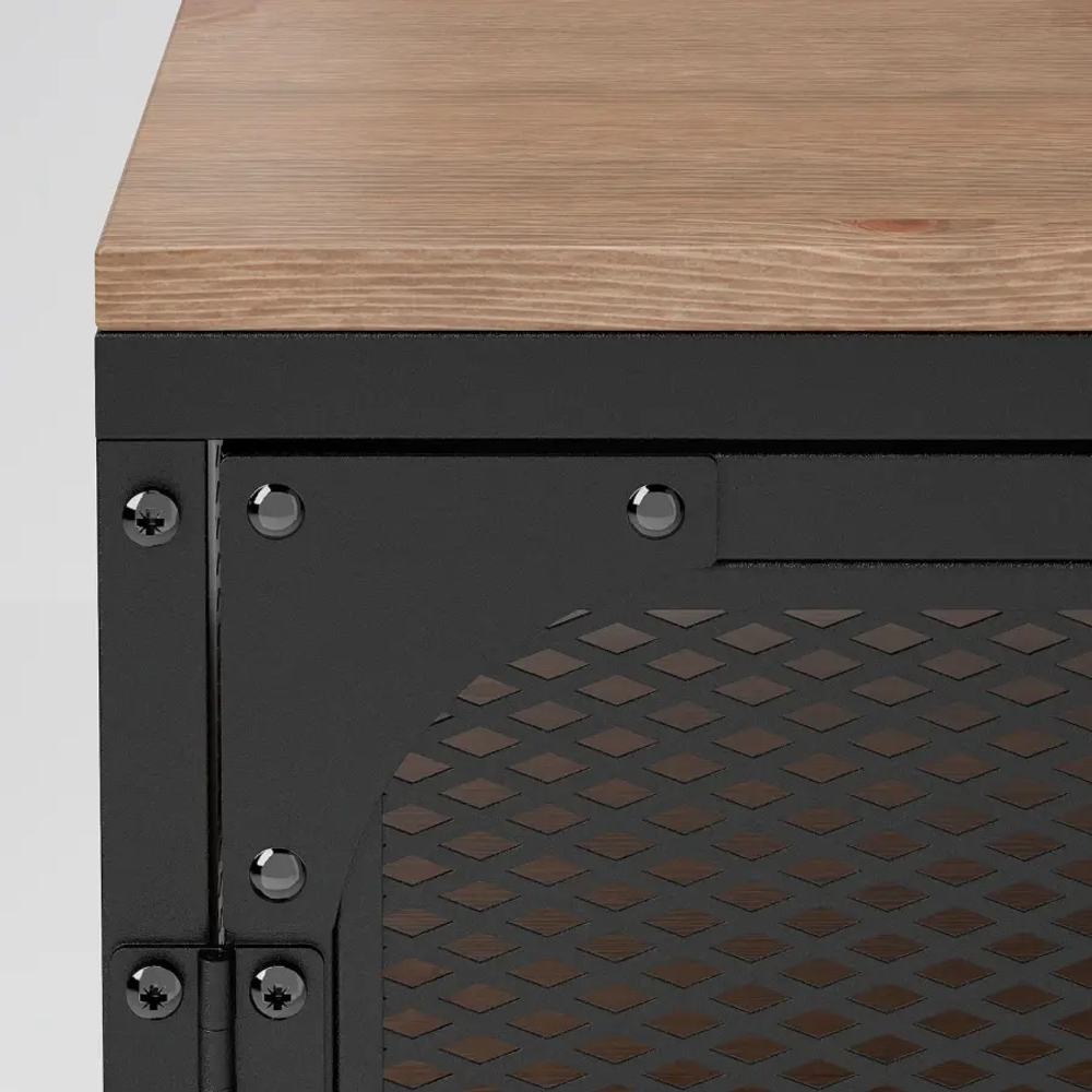 Тумба под ТВ - IKEA FJALLBO/FJÄLLBO,  100x36x54 см, черный ФЬЕЛЛЬБО ИКЕА