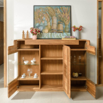 Шкаф с витриной Parma-3 из массива дуба