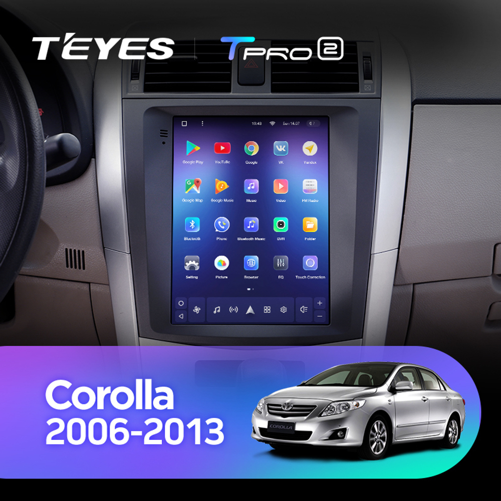 Teyes TPRO 2 9.7" для Toyota Corolla 2006-2013