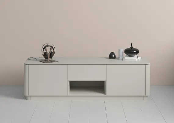 Тумба Tammi под ТВ ширина 160 см (серо-бежевый)