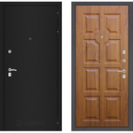 Дверь входная Лабиринт CLASSIC шагрень черная 17 винорит Золотой дуб металлическая