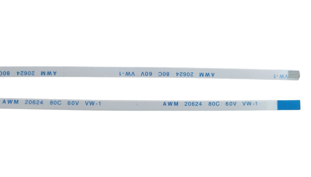 Шлейф FFC 6-pin Шаг 0.5mm Длина 20cm Обратный A-B AWM 20624 80C 60V VW-1