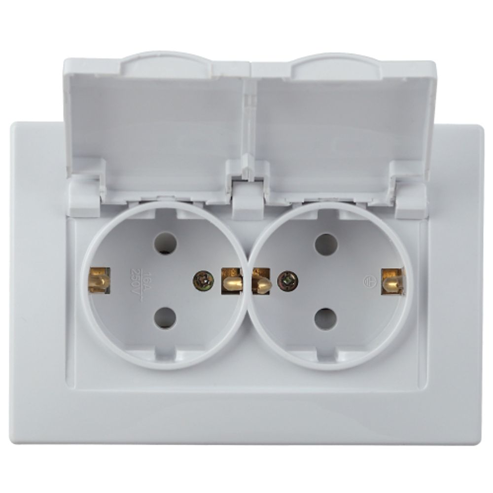 Влагозащитный чехол для розеток и выключателей Intro Plano 1-601-99 IP44