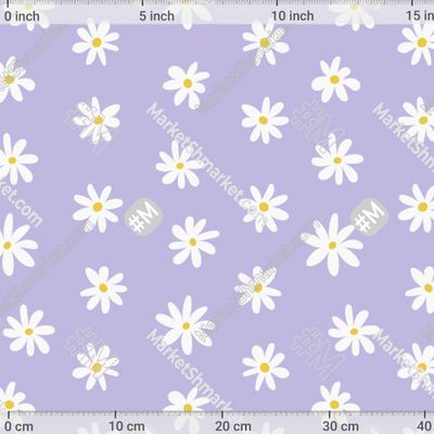 Ромашки на лавандовом фоне by Aveluck 254 DPI