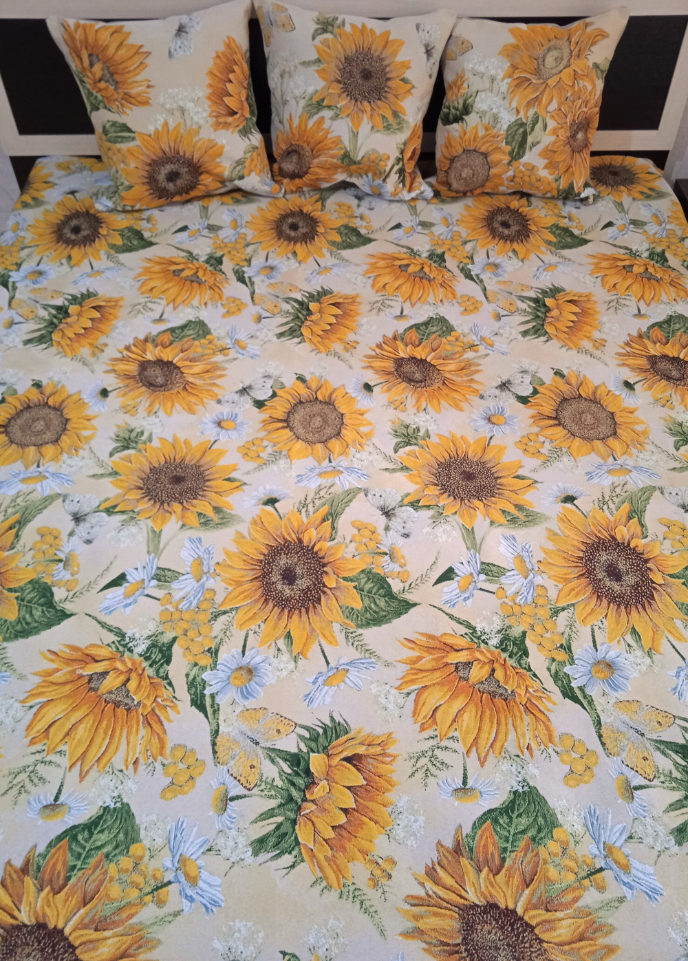 Покрывало гобеленовое Подсолнухи евро (240х200)