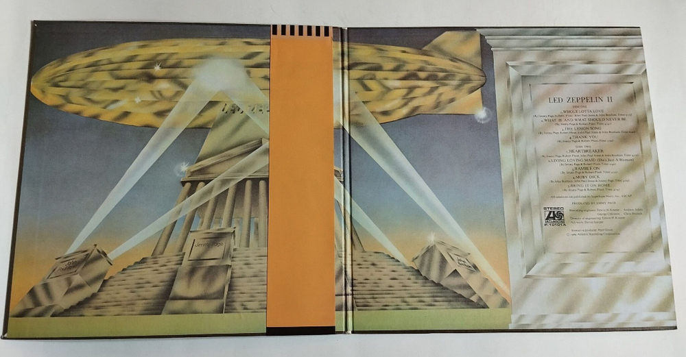 Винтажная виниловая пластинка LP Led Zeppelin II (Japan 1976) (Obi, Poster)