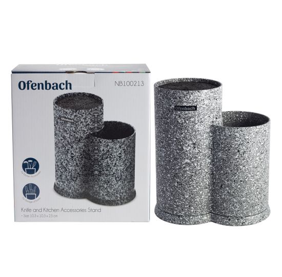 Подставка для ножей и кухонных принадлежностей двойная Ofenbach NB100213