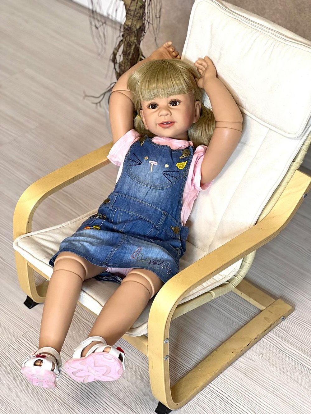 Кукла Реборн ростовая 85см в пакете (FA-257)