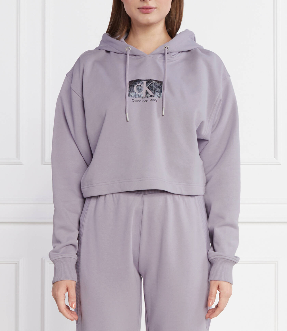 Худи PRINTED BOX CALVIN KLEIN JEANS - фиолетовый(J20J221332)