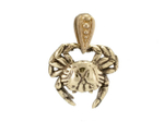 Авторский кулон подвеска"Крабик" из ювелирной бронзы RH01787