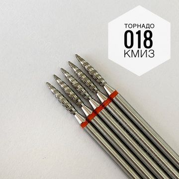 Алмазная насадка Пламя Торнадо 018, красная насечка, Казань КМИЗ