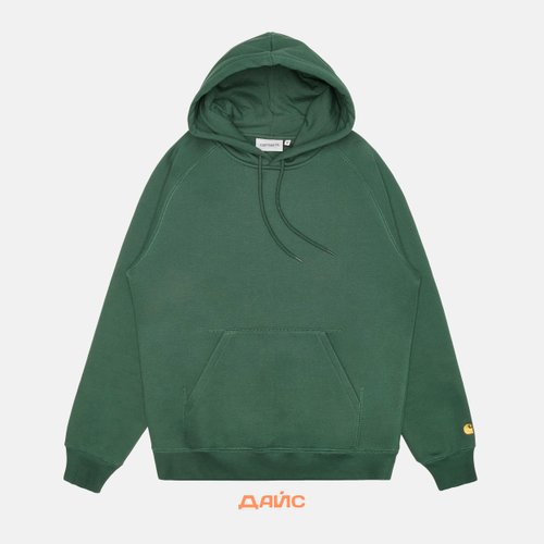 Толстовка мужская Carhartt WIP Hooded Chase Sweatshirt  артикул:I033661_sycamore - купить в магазине Дайс