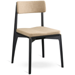 Стул aska, рогожка, черный/бежевый