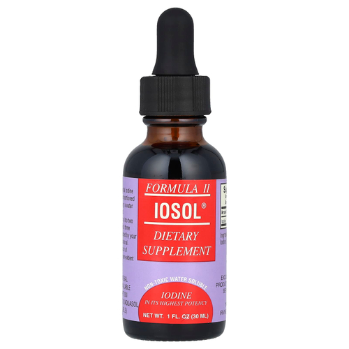 TPCS, Iosol® Formula II, 1 жидк. Унция (30 мл) (1830 мкг на порцию)