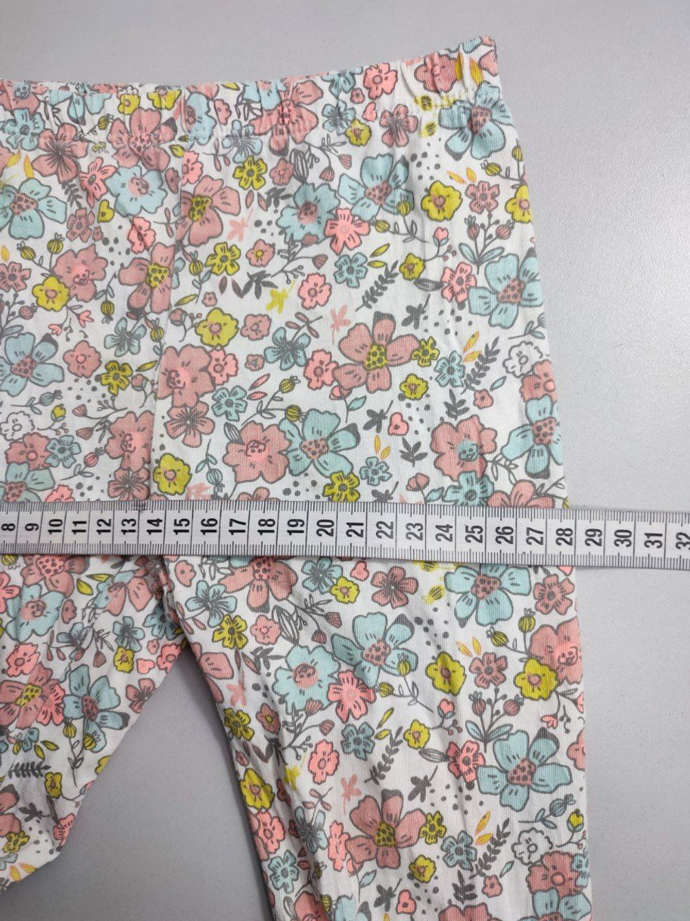 Лосины в цветочек на 3/4 года