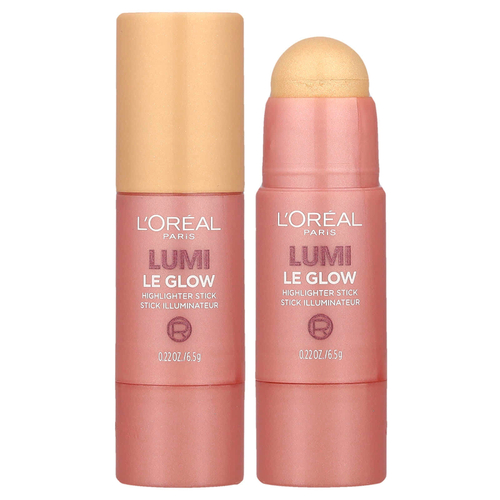L'Oréal, Lumi, хайлайтер-стик Le Glow, 635 Glowy Golden Couture, 6,5 г (0,22 унции)