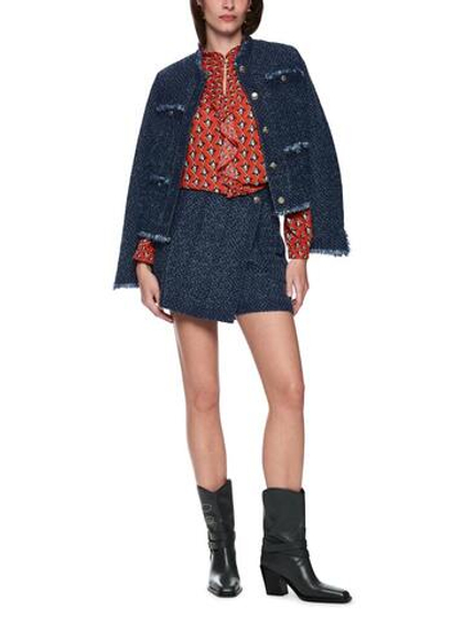 Marc Cain Шорты - юбка из фактурного денима