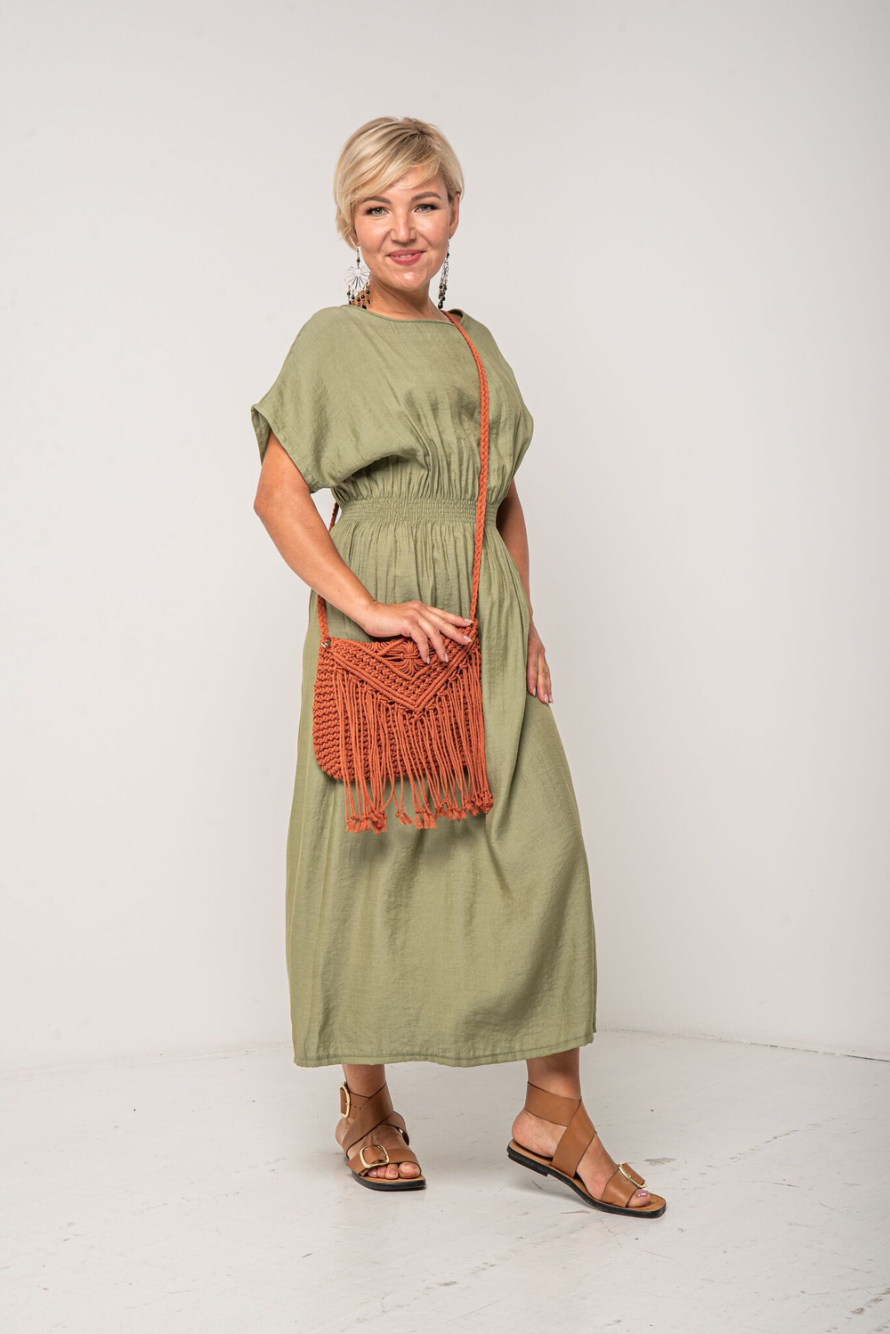 Платье женское летнее длинное из вискозы (повседневное, пляжное, городское)