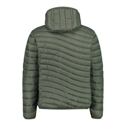 Куртка CMP Men's quilted jacket with Du Pont Sorona recycled padding, артикул 32K3147, цвет OIL GREEN (E319)
