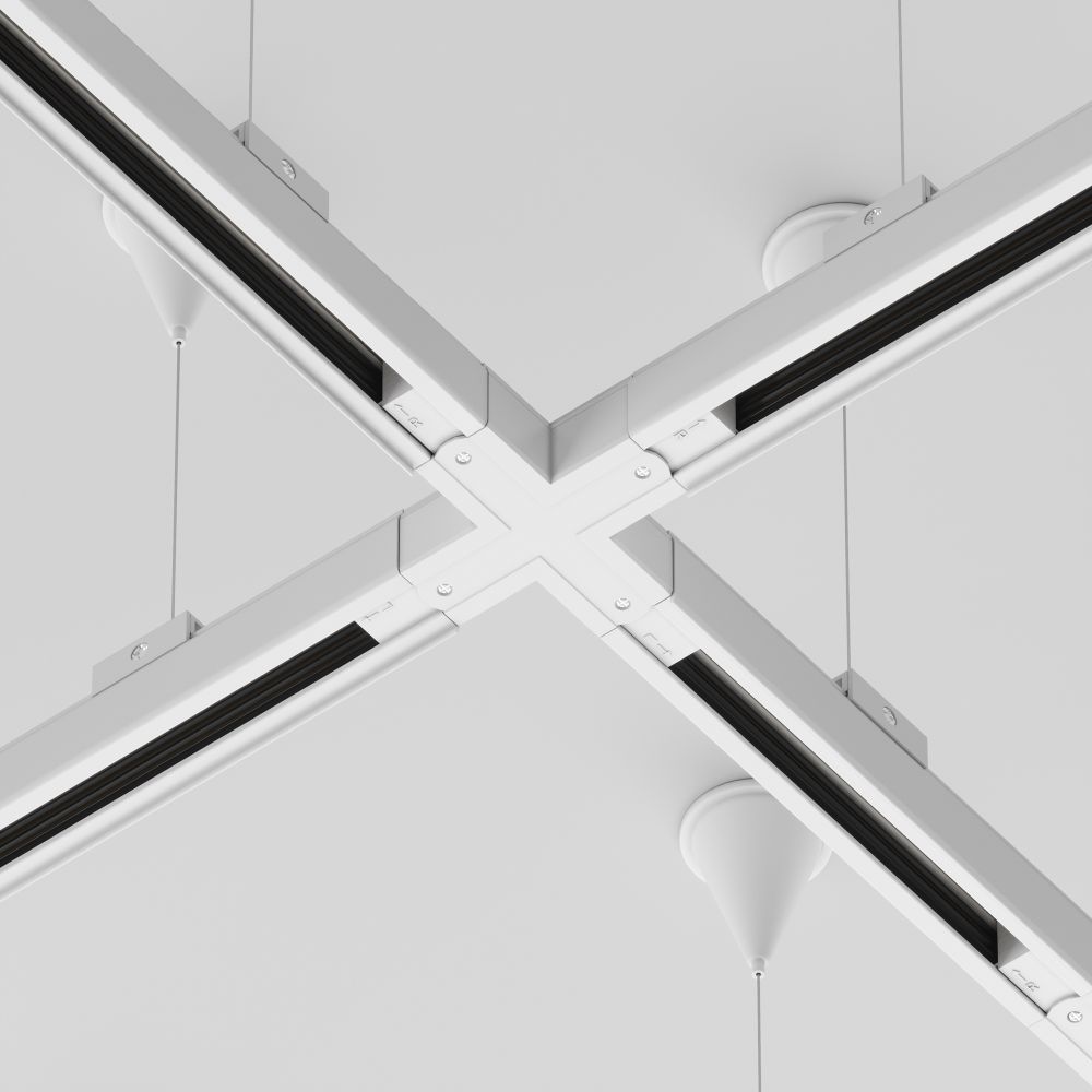 Коннектор Х-образный для трехфазного шинопровода Maytoni Trinity TRA005CX-31W