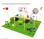 Метеорологическая площадка Серия Металлическая, комплект ПРО