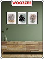 Набор постеров "Абстракции с листьями 8" 3 шт.