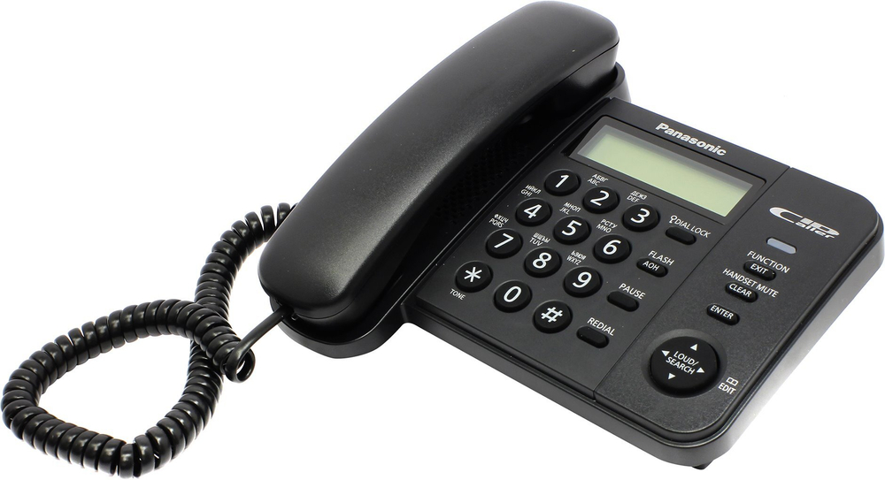 Проводной телефон Panasonic KX-TS2356RUB Черный