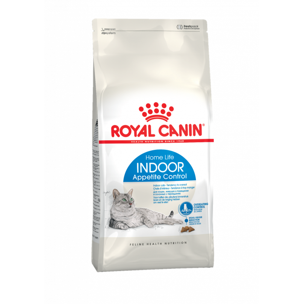 Сухой корм для кошек Royal Canin Home Life Indoor Appetite Control склонных к перееданию, с птицей 2 кг
