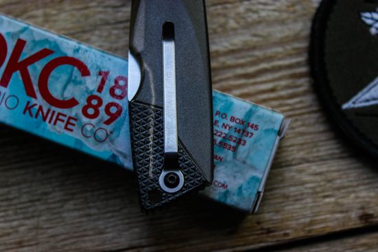 Складной нож Ontario 8798SMK Wraith Ice Series Smoke c клинком из стали 1.4116 Krupp (X50CrMoV15) рукоять ABS-пластик