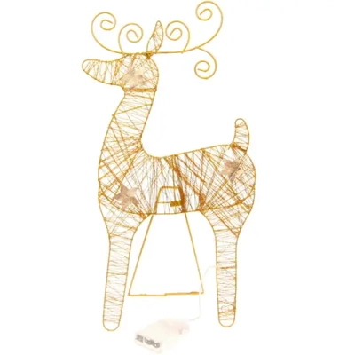 Сувенир с подсветкой «Стук копытц» 47 см (батарейки 3 AA), Теплый белый