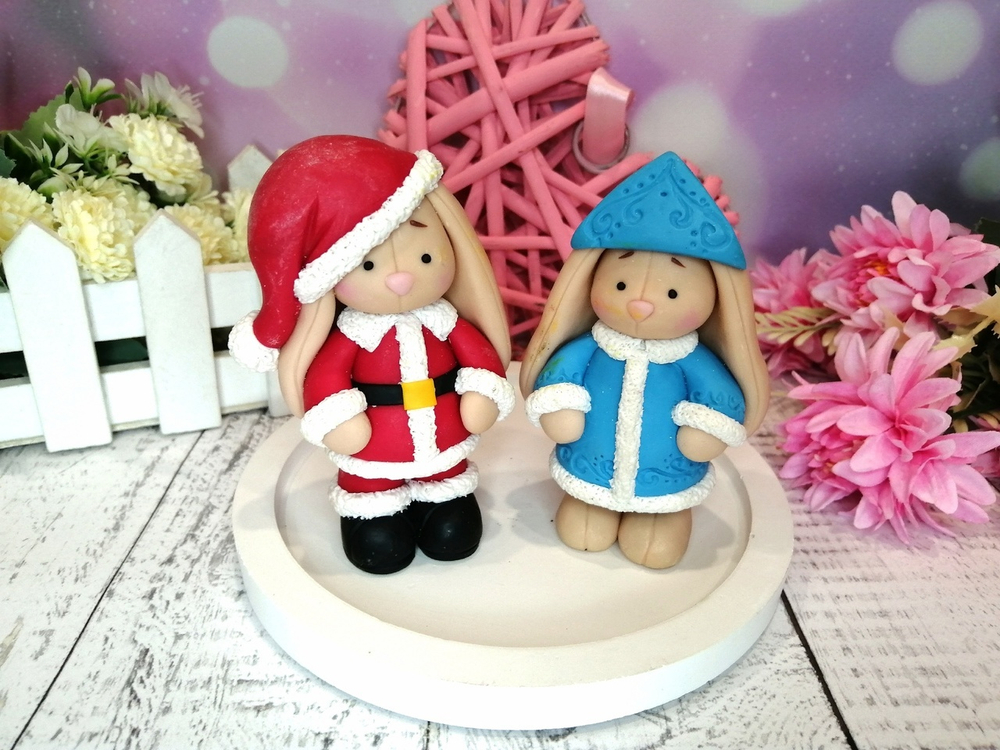 Силиконовая форма Зайка Санта