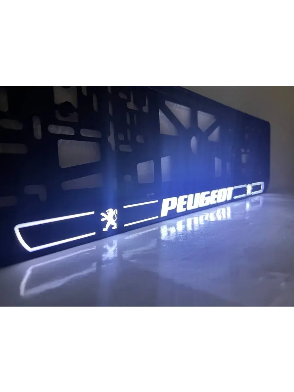 Рамка для номера с подсветкой W.LAIN 2.0 Peugeot.