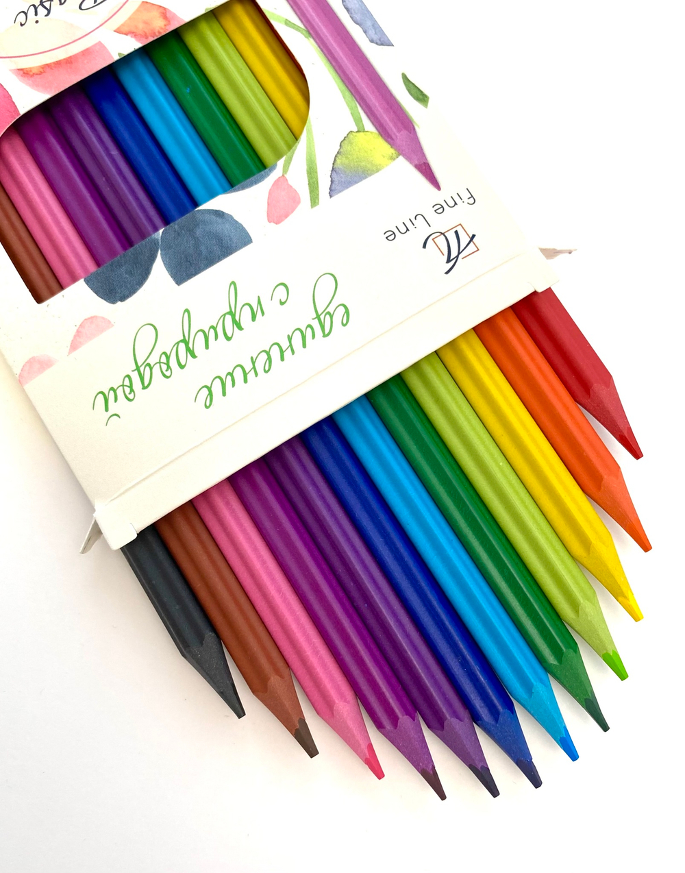 Карандаши цветные с ароматом розы Fine Line Basic 12 цветов