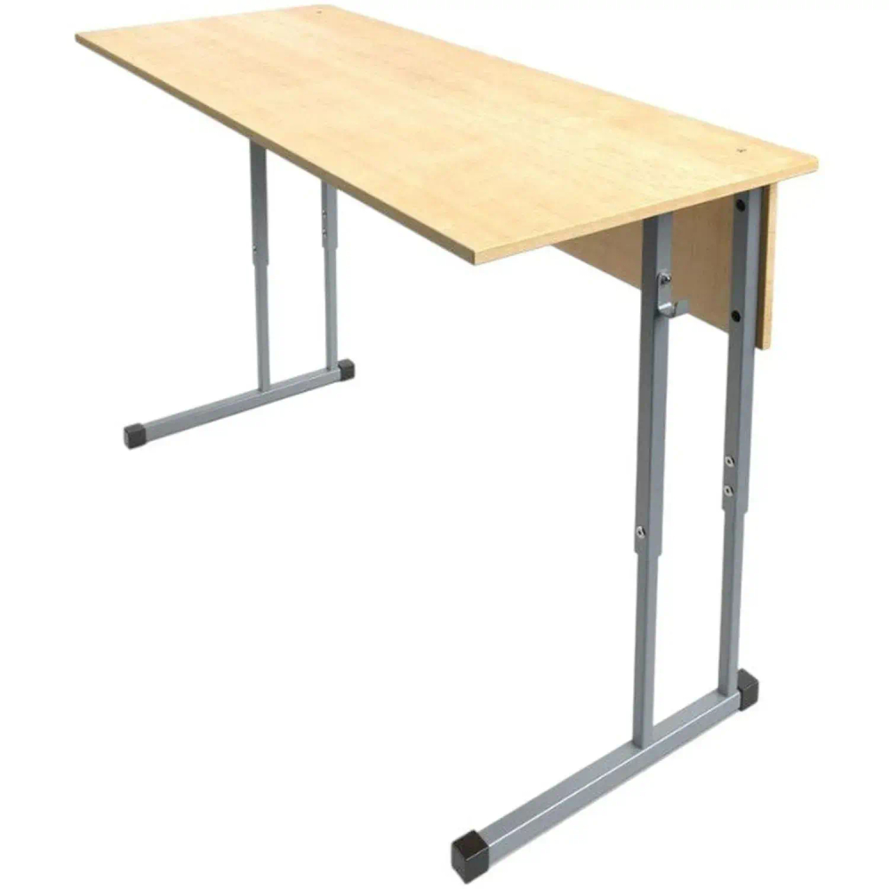 Парта MET_Школа стол ученический 2-м 3-7 гр. р клен/серый ШМ New