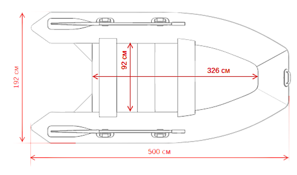 Лодка ПВХ Gladiator Professional D500AL с алюминиевым полом -