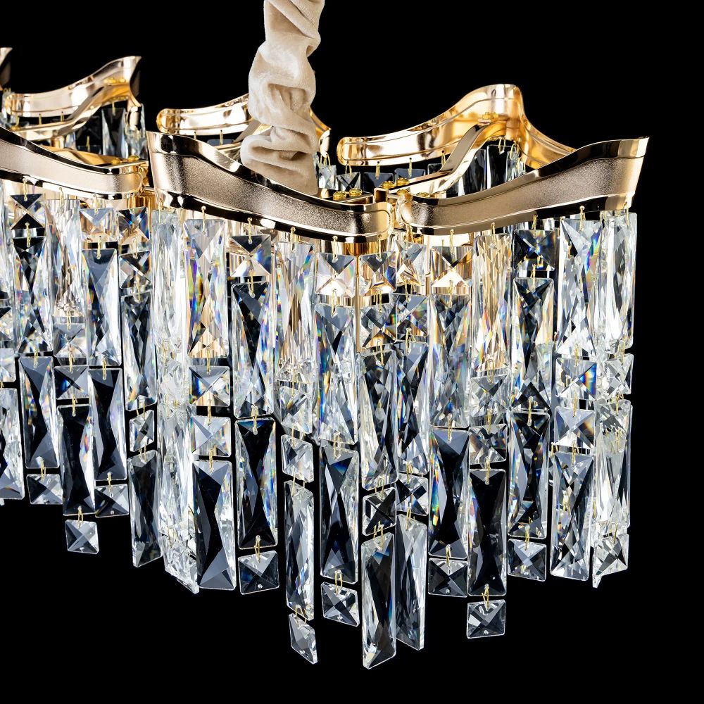 Citilux Моника CL308202 Люстра хрустальная подвесная Золото