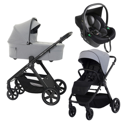 Детская коляска Espiro Only 3 в 1 2025 407 monument gray/Чёрный (Black 110)