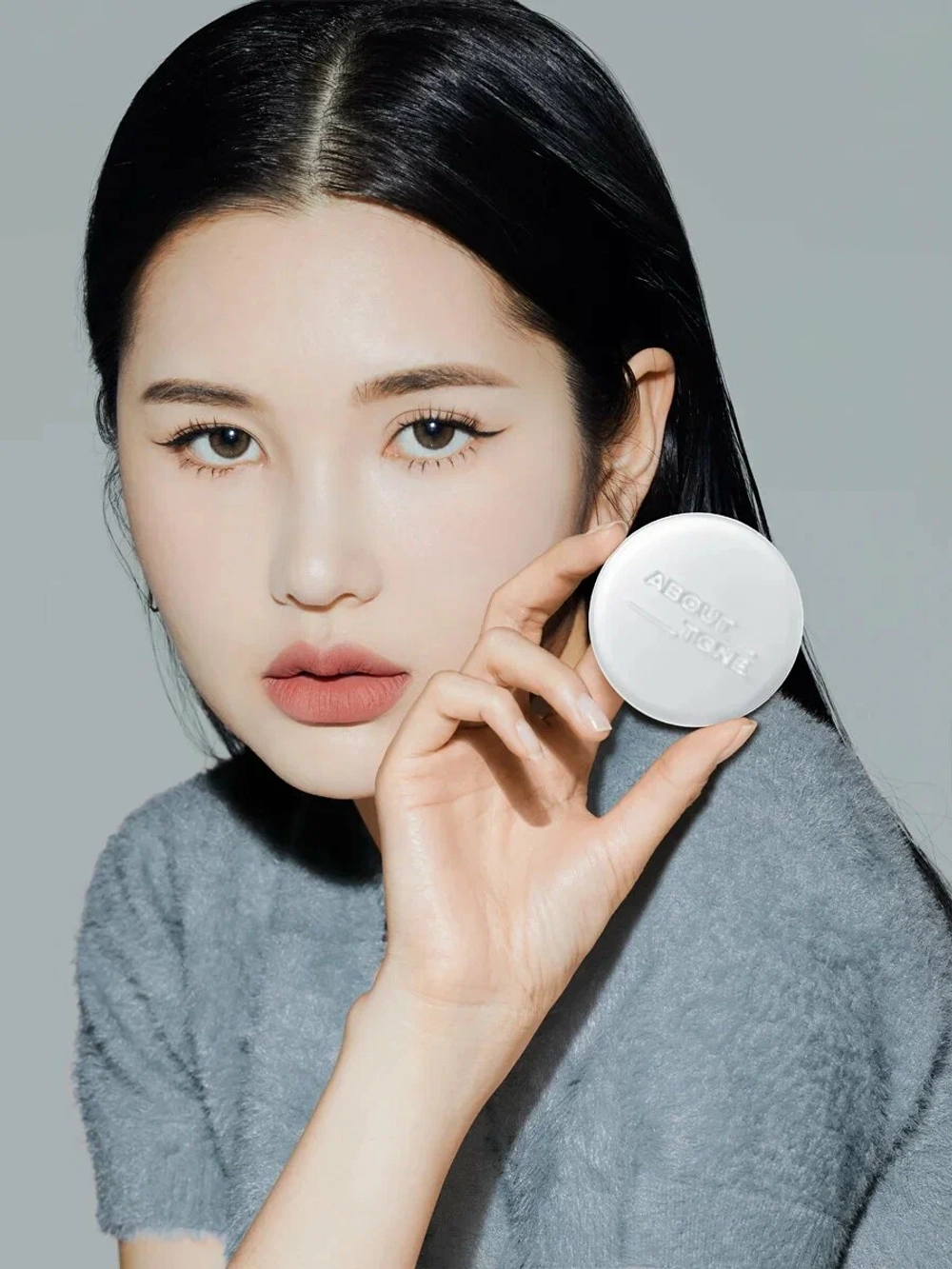 ABOUT TONE Sebum Cut Powder Pact - Матирующая пудра для фиксации макияжа (8 гр)