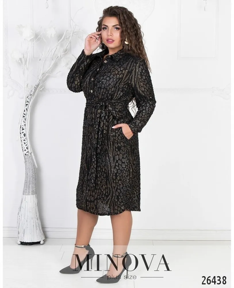 Платье 329-черный Minova