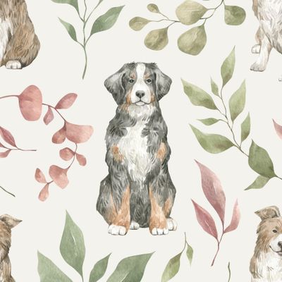 Собаки и листья