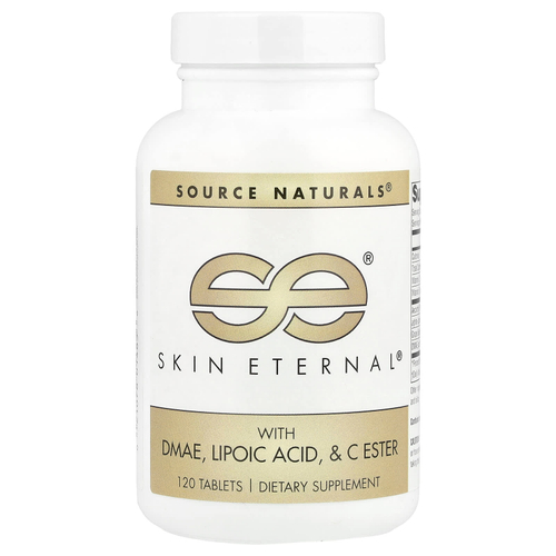 Source Naturals, Вечность кожи с ДMAЭ, липоевой кислотой и сложноэфирный витамин C, 120 таблеток
