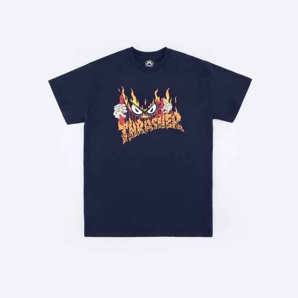 Футболка Thrasher Sucka Free by Neckface T-Shirt (Navy) артикул: - купить в магазине Дайс