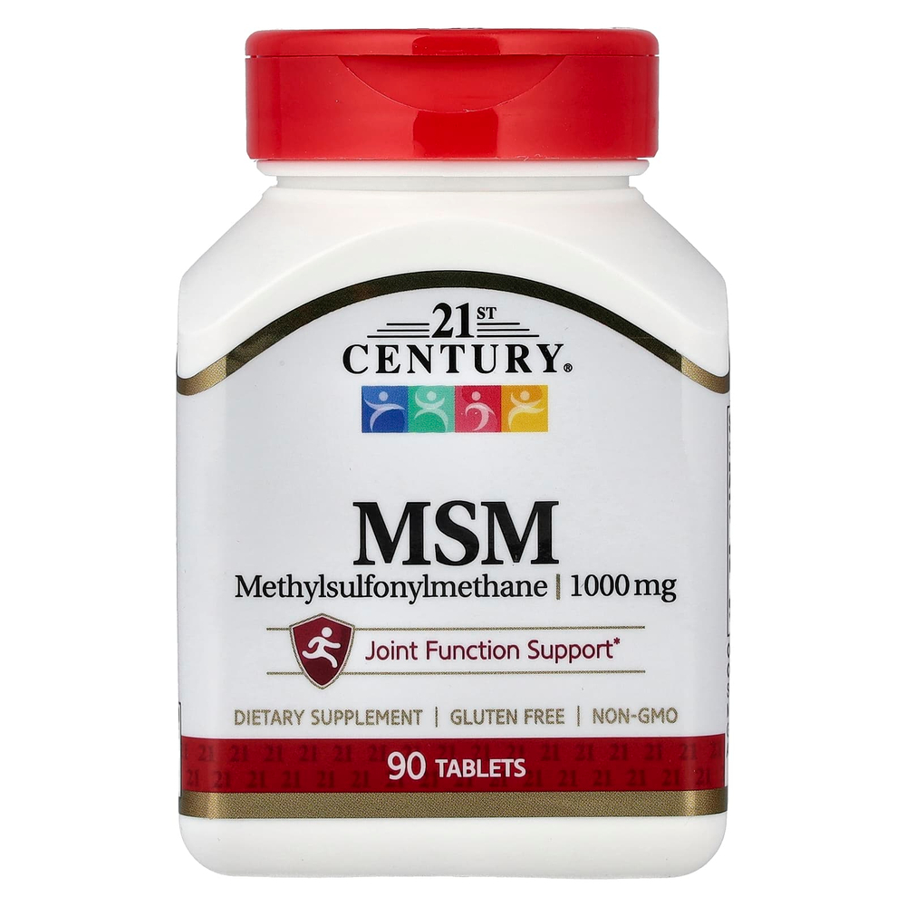 21st Century, МСМ, 1000 мг, 90 таблеток