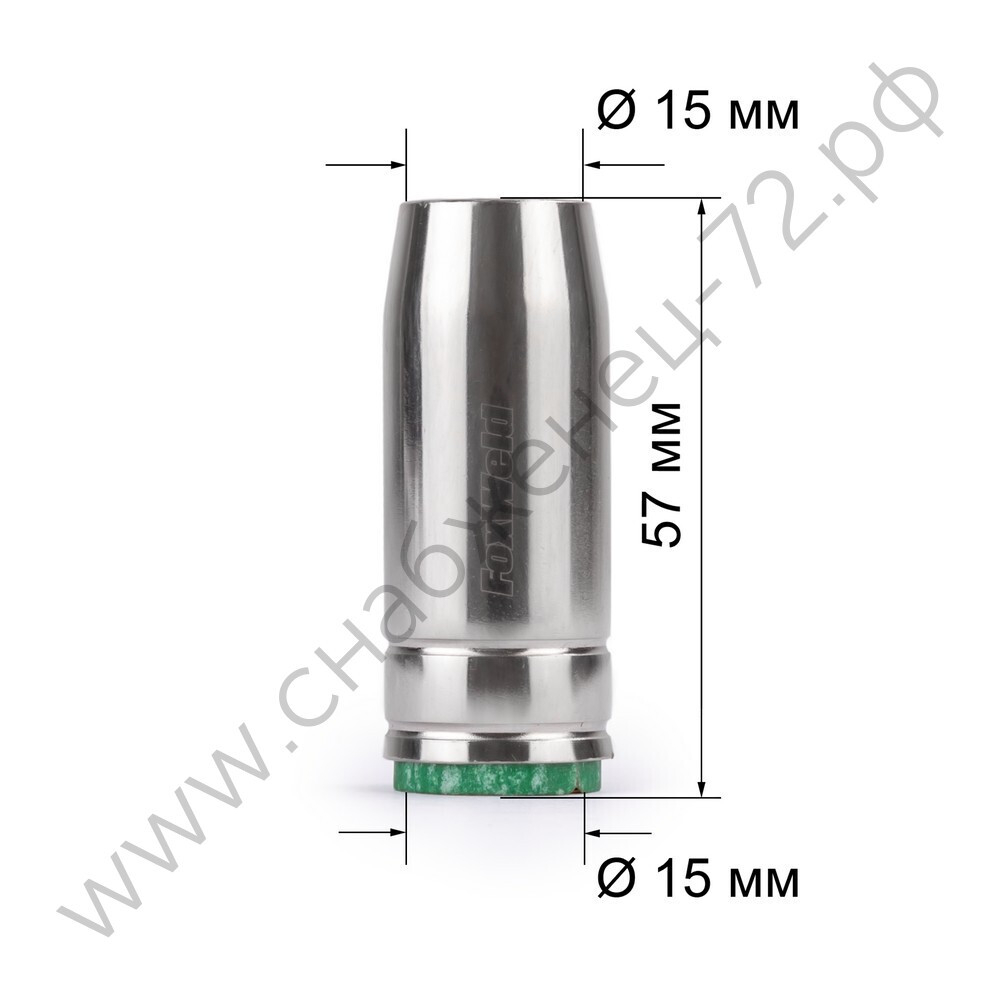 FoxWeld Сопло MIG-25 д.15мм конич. (145.0076/MC0023, EP-25/MB-25, пр-во FoxWeld/КНР)